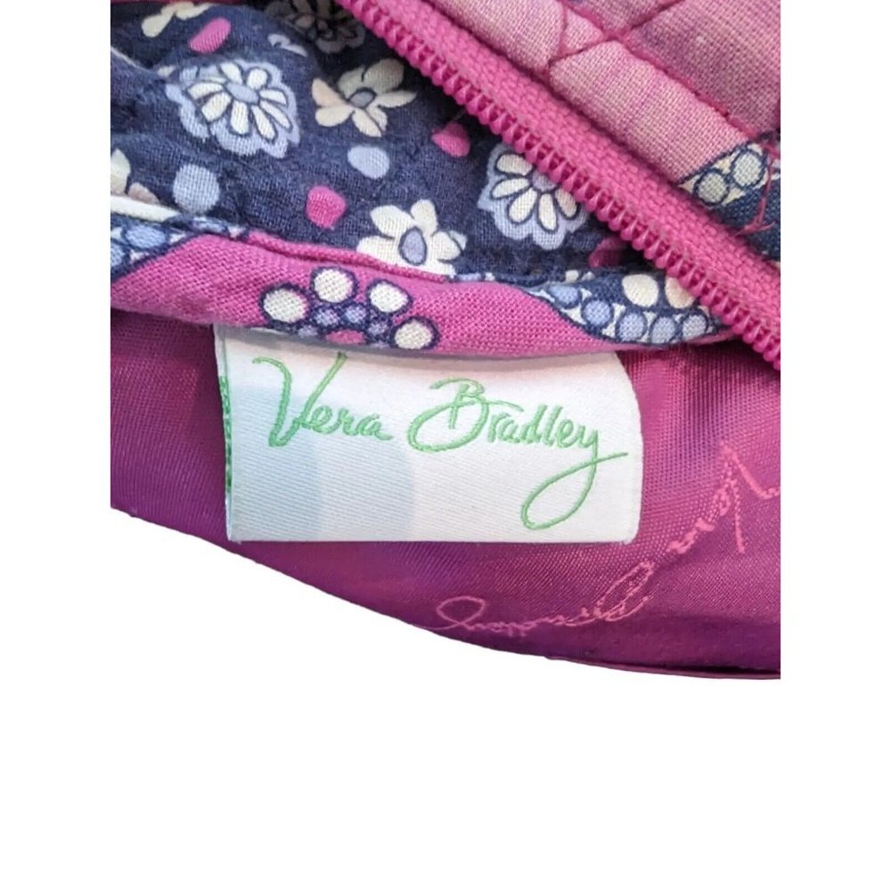 Vera Bradley Backpack Boysenberry Paisley Quilted Pink Blue - Picture 16 of 16